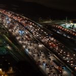 זיהום אור - ריבוי כבישים