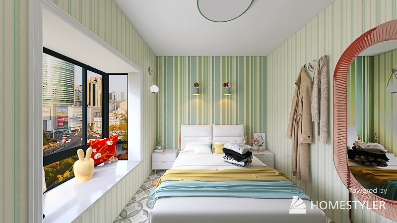 דירה להשקעה - חדר שינה בסגנון איטלקי משוגע